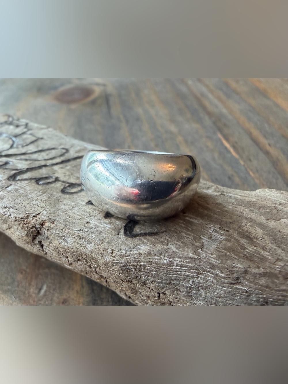 Sterling Silver Dome Band Ring